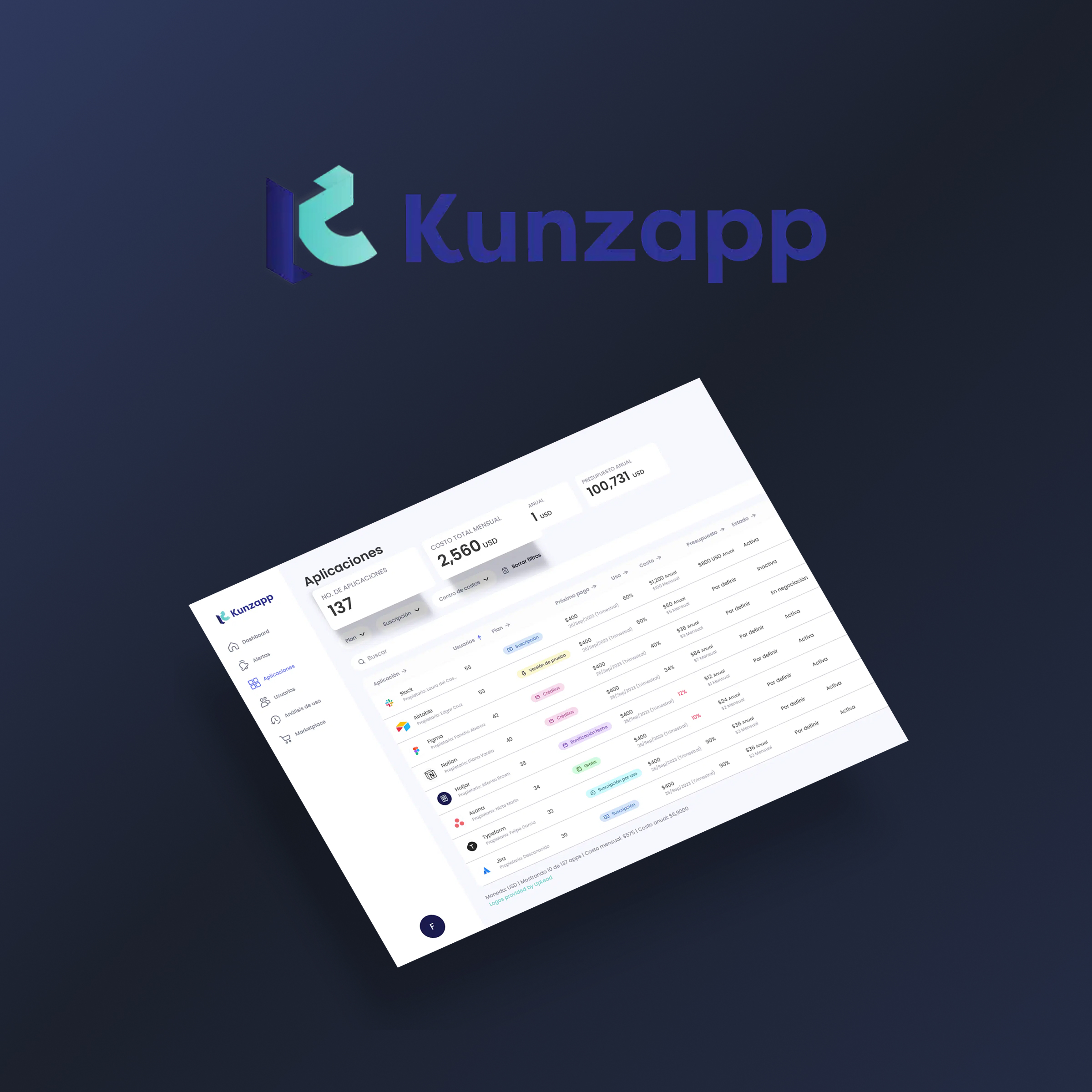 Kunzapp Dashboard